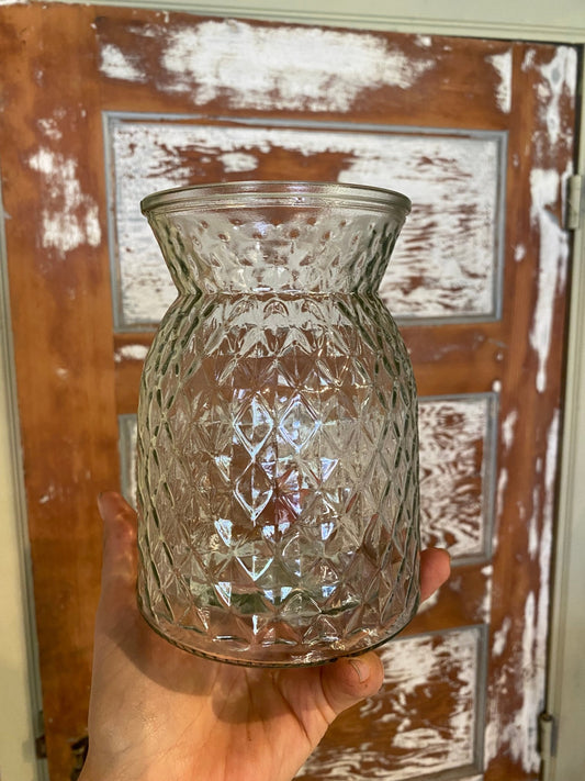 Glazen vaas 'Serra' h16 d12cm - Tuinkabouter Chrisje