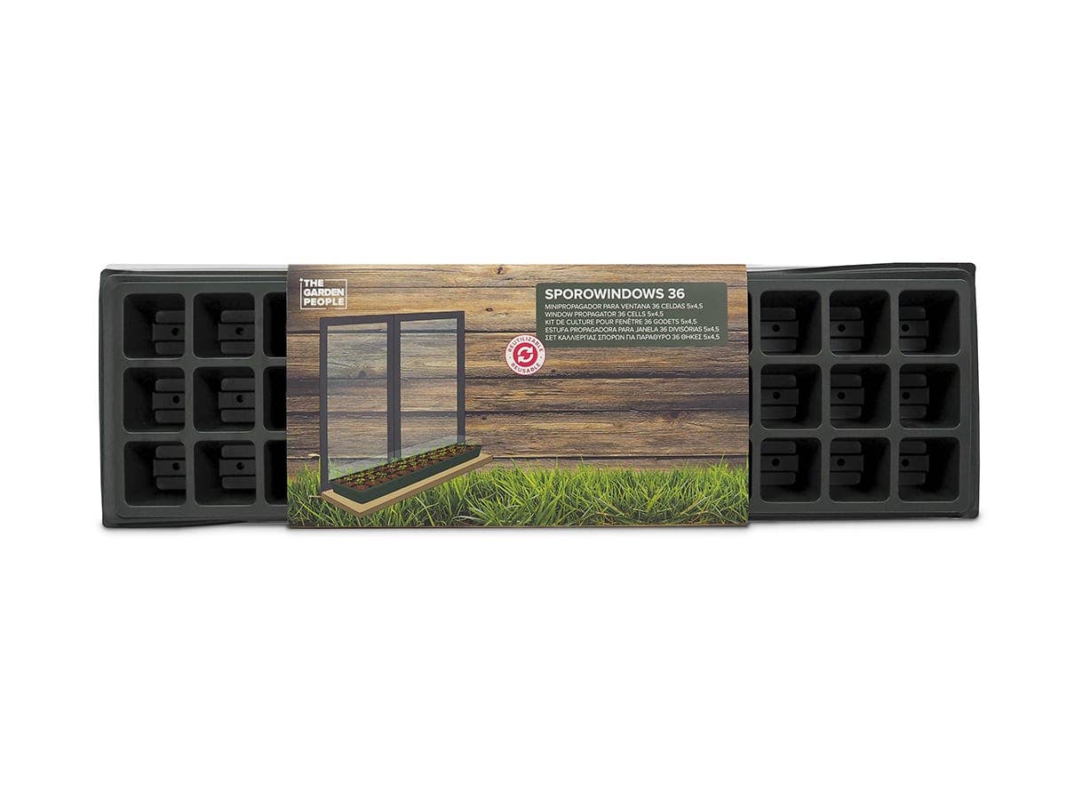 Zaaitray vensterbank 36 cellen met deksel - Tuinkabouter Chrisje