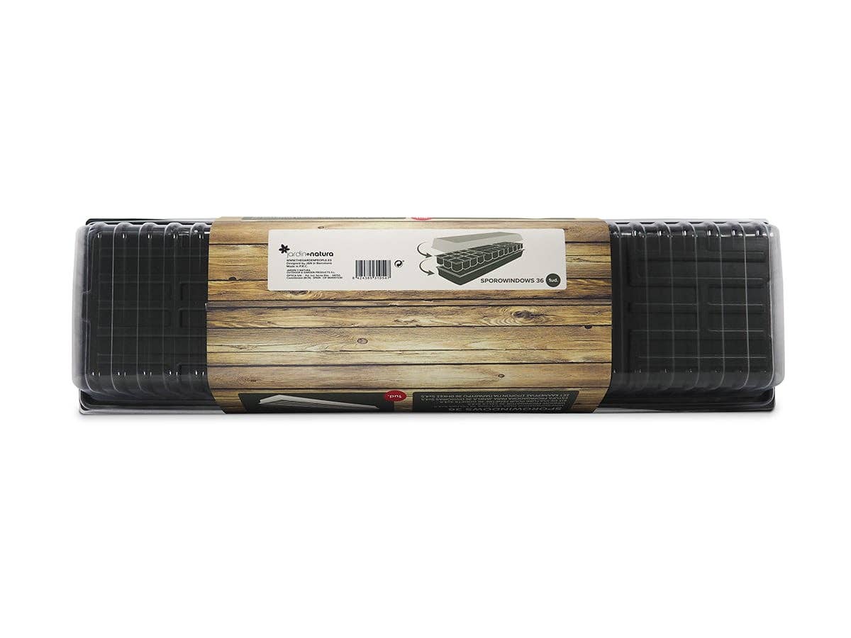 Zaaitray vensterbank 36 cellen met deksel - Tuinkabouter Chrisje