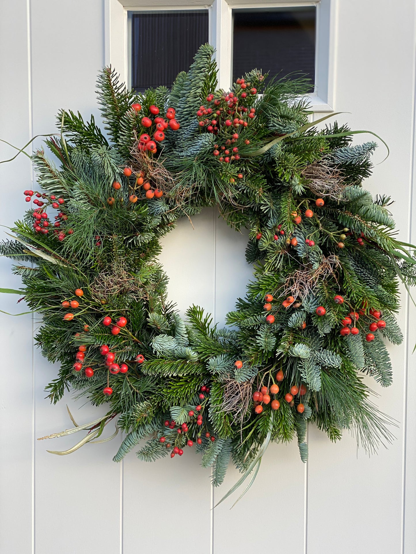 Couronne de Noël - faite main par le gnome de jardin Chrisje