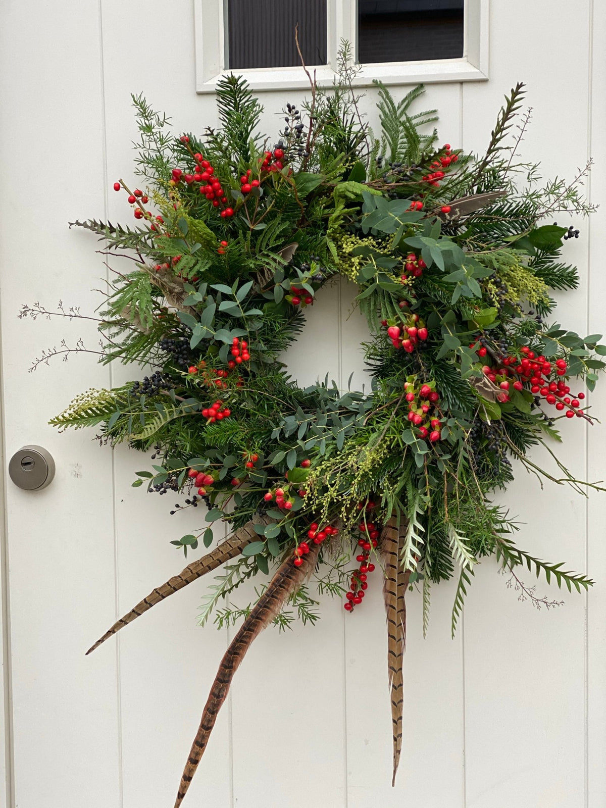 Couronne de Noël - faite main par le gnome de jardin Chrisje