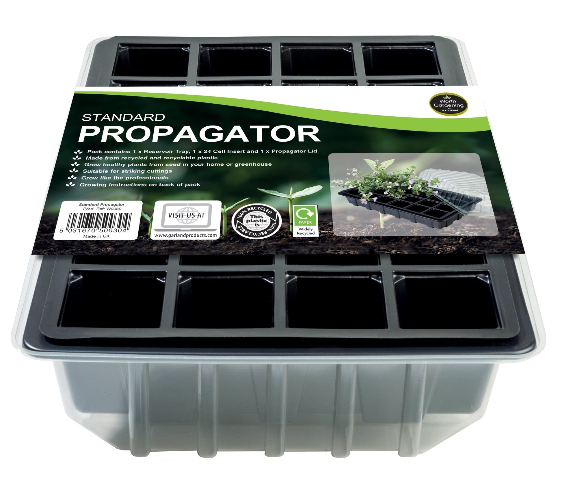 Zaaitray 24 cellen - standaard set - Tuinkabouter Chrisje